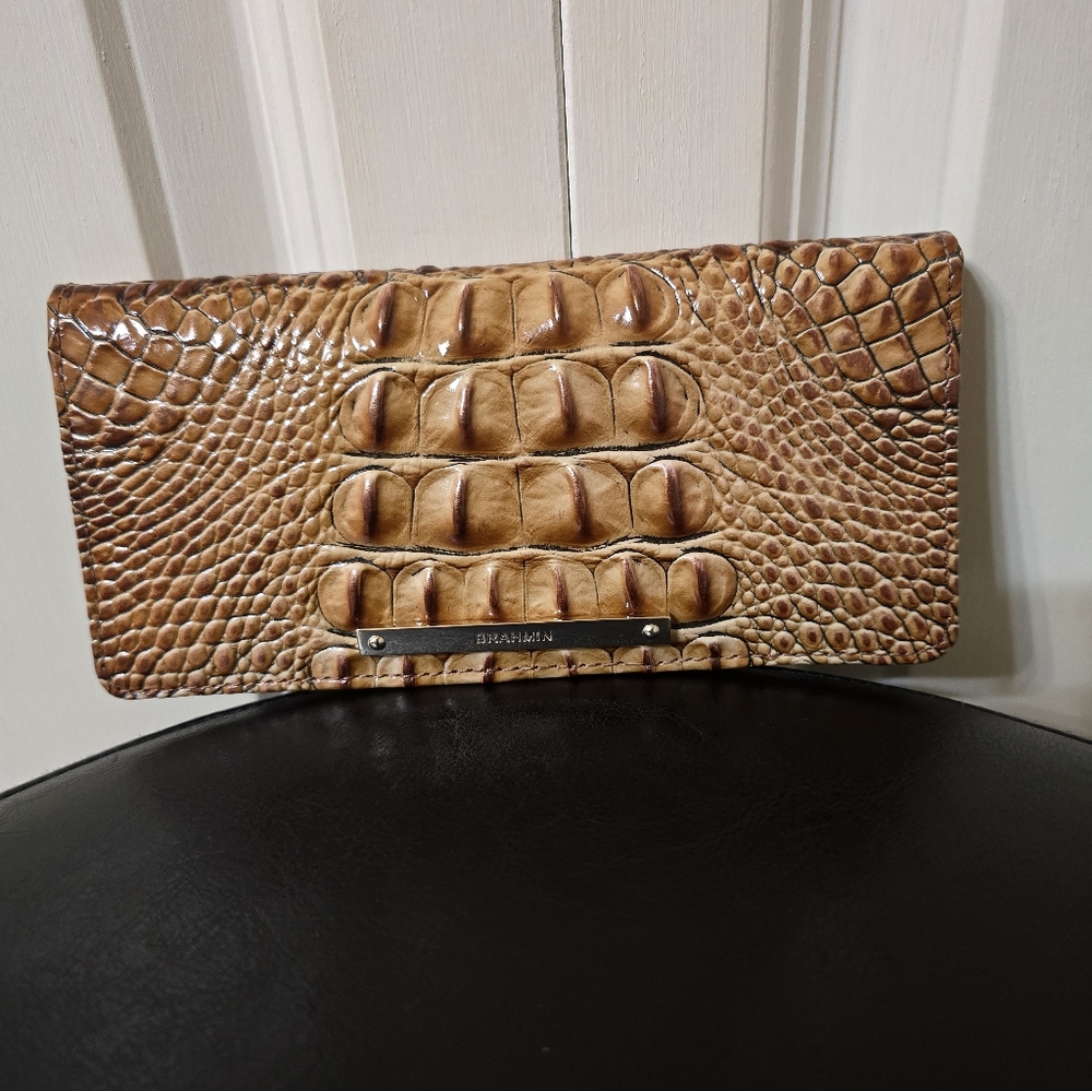 NEW Brahmin Ady Leather Wallet - Color: Luggage Brown